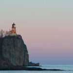 Split Rock lighthouse at sunset