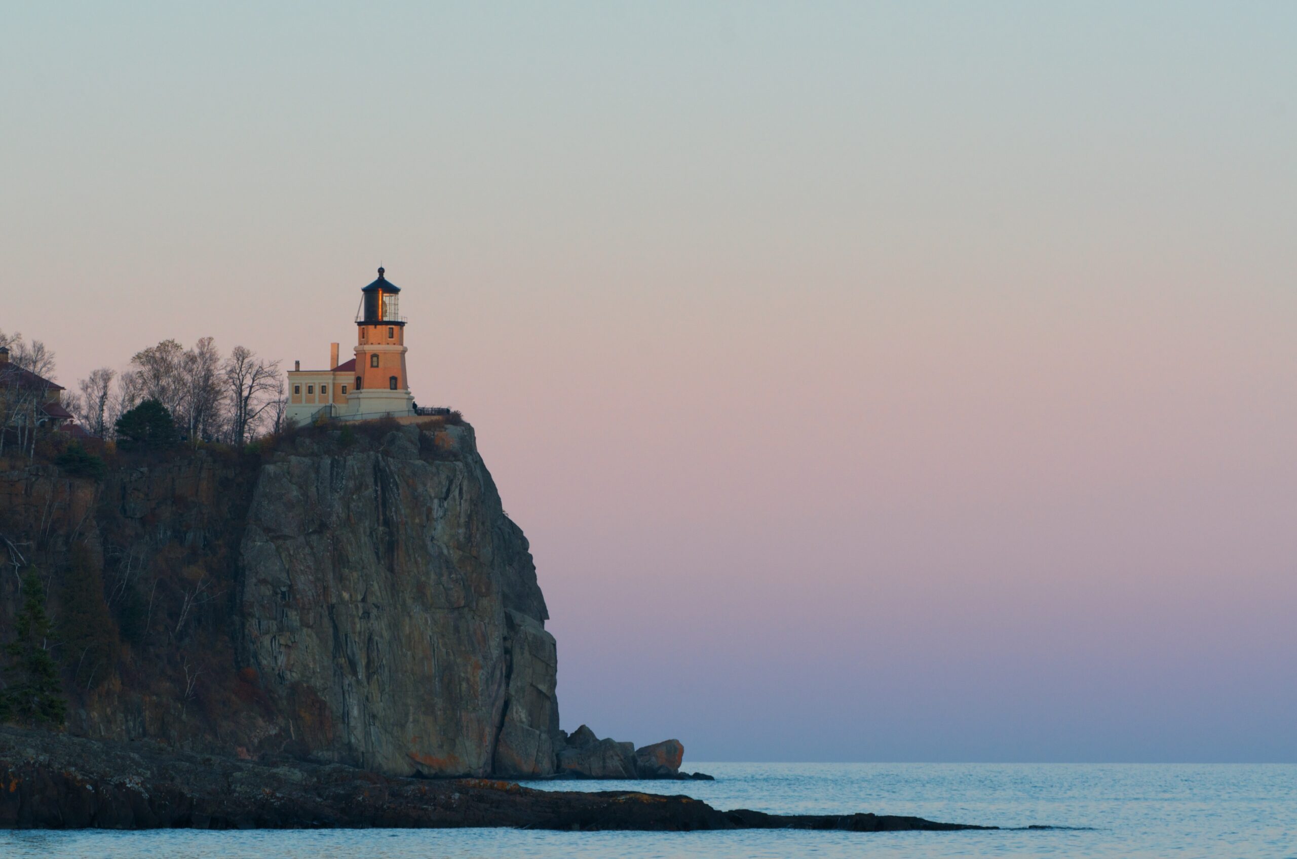 Split Rock lighthouse at sunset