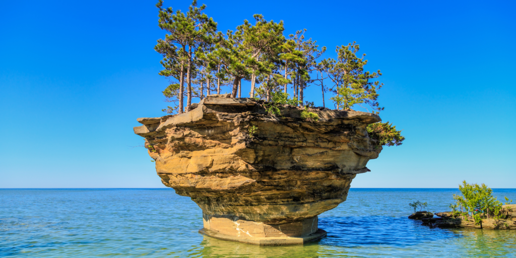 Turnip Rock in Port Austin, MI